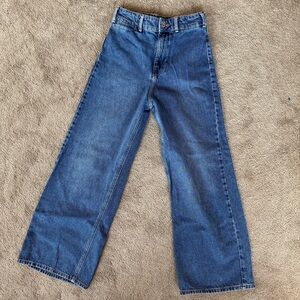 Zara Wide Leg High Rise Jeans EUC